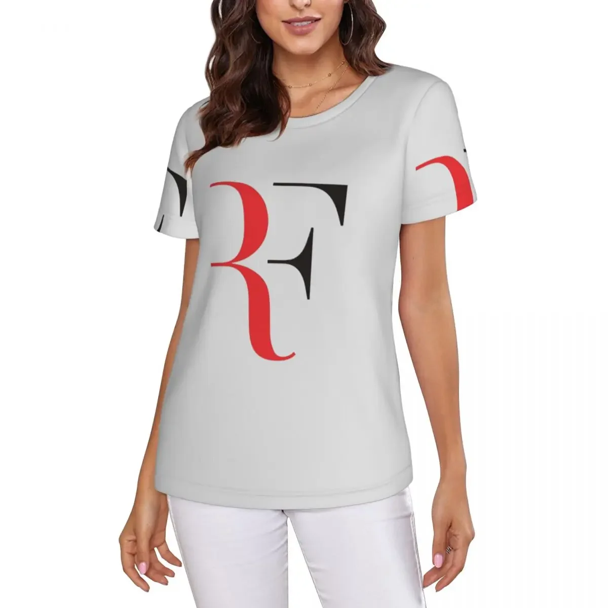 Roger Federer T-Shirt Women Short Sleeve T Shirts O-Neck Clothes Cotton Summer Tees Streetwear
