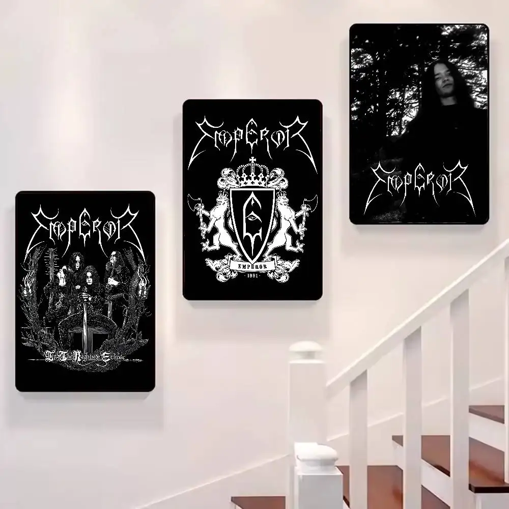 ملصق B-Black M-Metal Band Emperors ملصق فني مع مطبوعات هدية تزيين غرفة النوم وغرفة المعيشة
