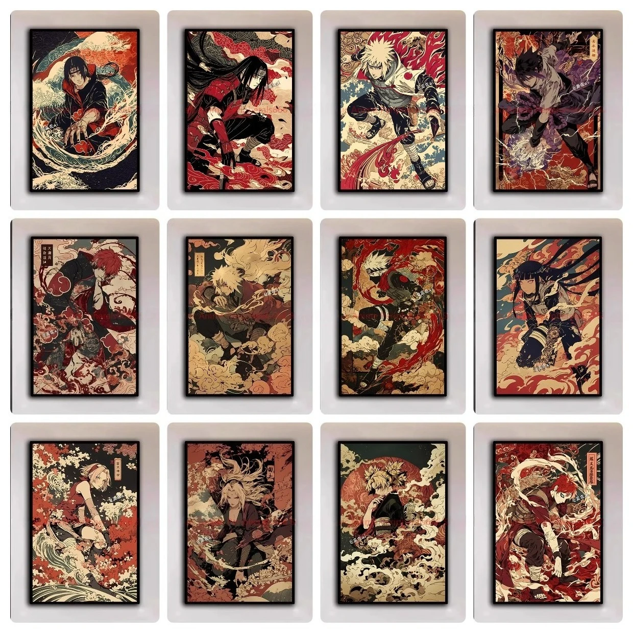 

Алмазная мозаика с персонажами аниме Наруто, Какаши, Саске, Итачи Учиха, Акацуки в стиле укиё-э – современный декор для дома, эстетичный подарок