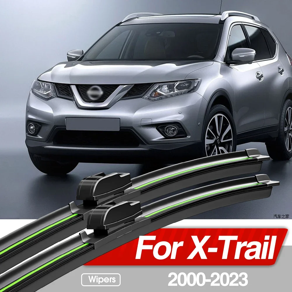 

For Nissan X-Trail XTrail X Trail T30 T31 T32 T33 2000-2023 Front Windshield Wiper Blades 2x Windscreen Accessories 2013 2021