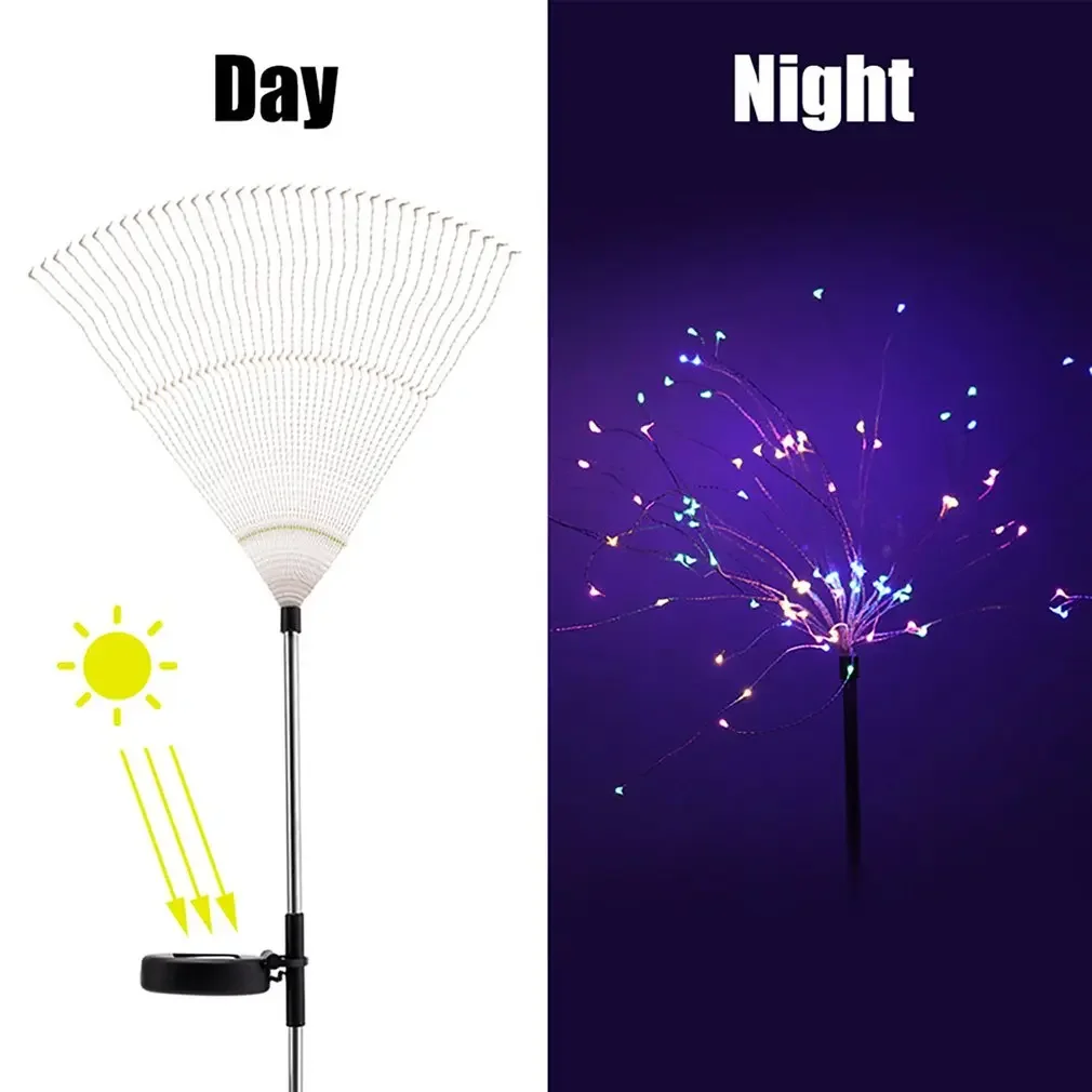 LED Solar Dandelion Waterproof String Lights for Outdoor Garden Decoration