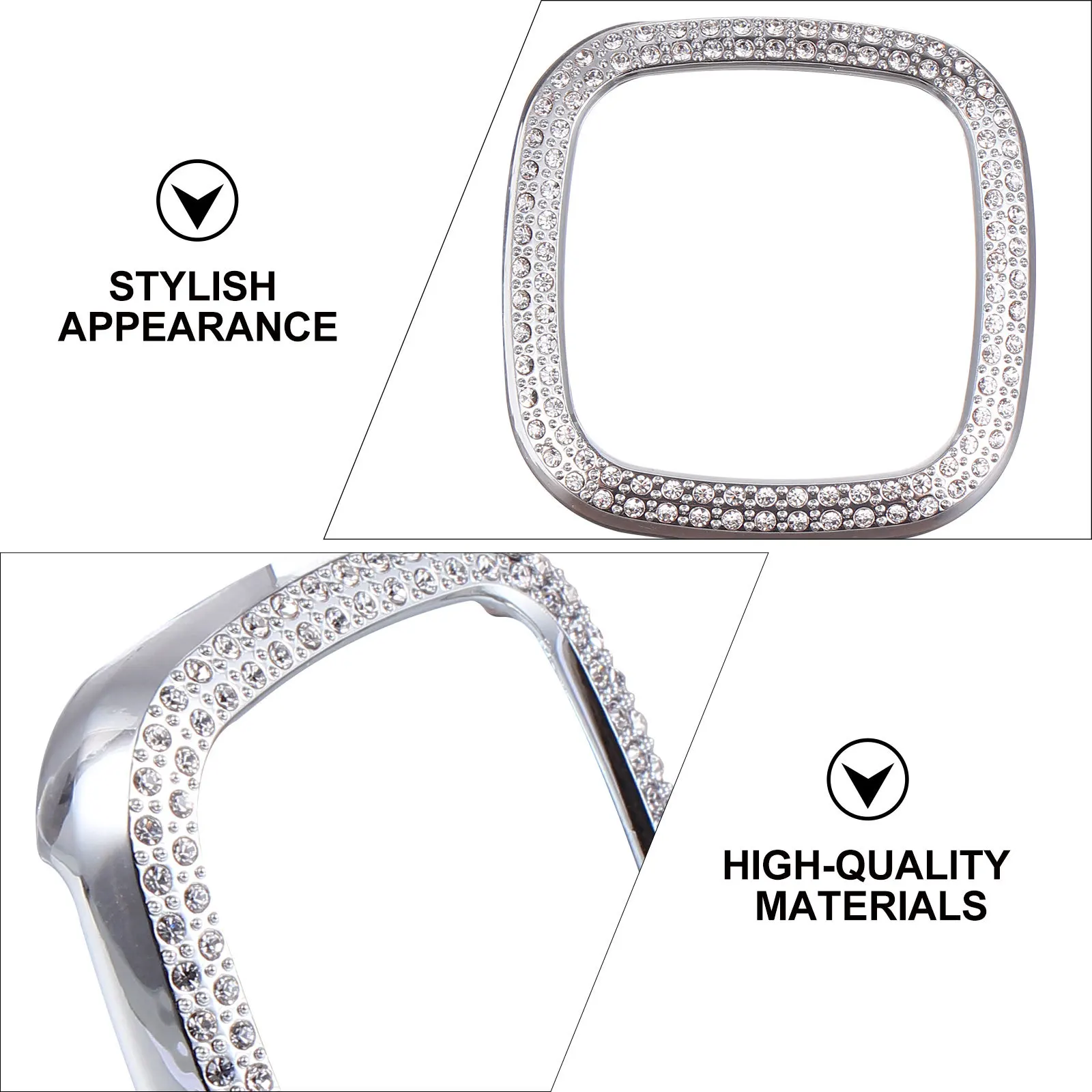 غطاء ساعة مطلي بالكهرباء لـ Versa3 Sense حماية كاملة للخدش والأوساخ والشحوم ومقاوم لليد الجيدة يلمس الوصول إلى الجميع #5