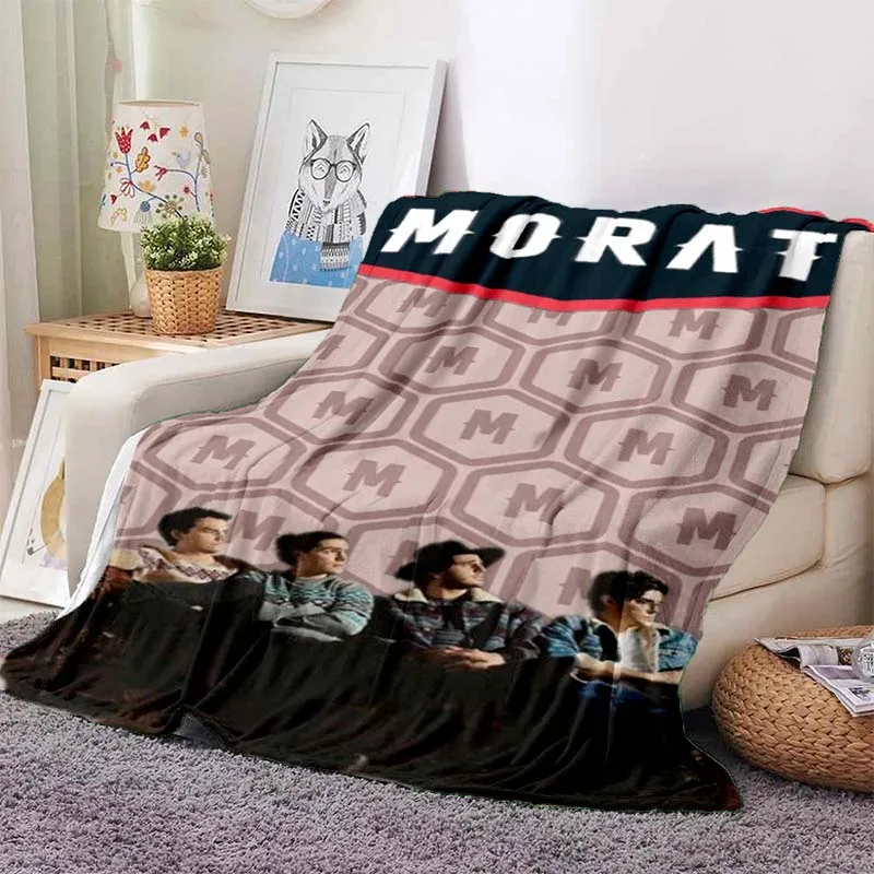 Morat Music Band Printed Flannel Blanket Soft Autumn and Winter Warm Plush Throw Blanket Adult Bedroom Sofa Bed Picnic Blanket