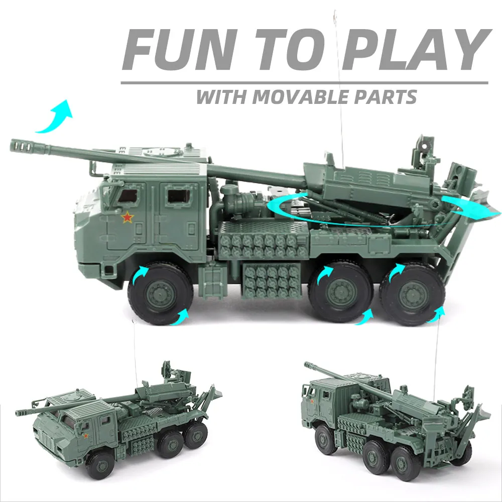 ViiKONDO Military Vehicle Toy Model Kit 1/72 Scale China PCL-181 PLA 155mm Army Truck Assembly Tabletop Wargame Diorama Setting