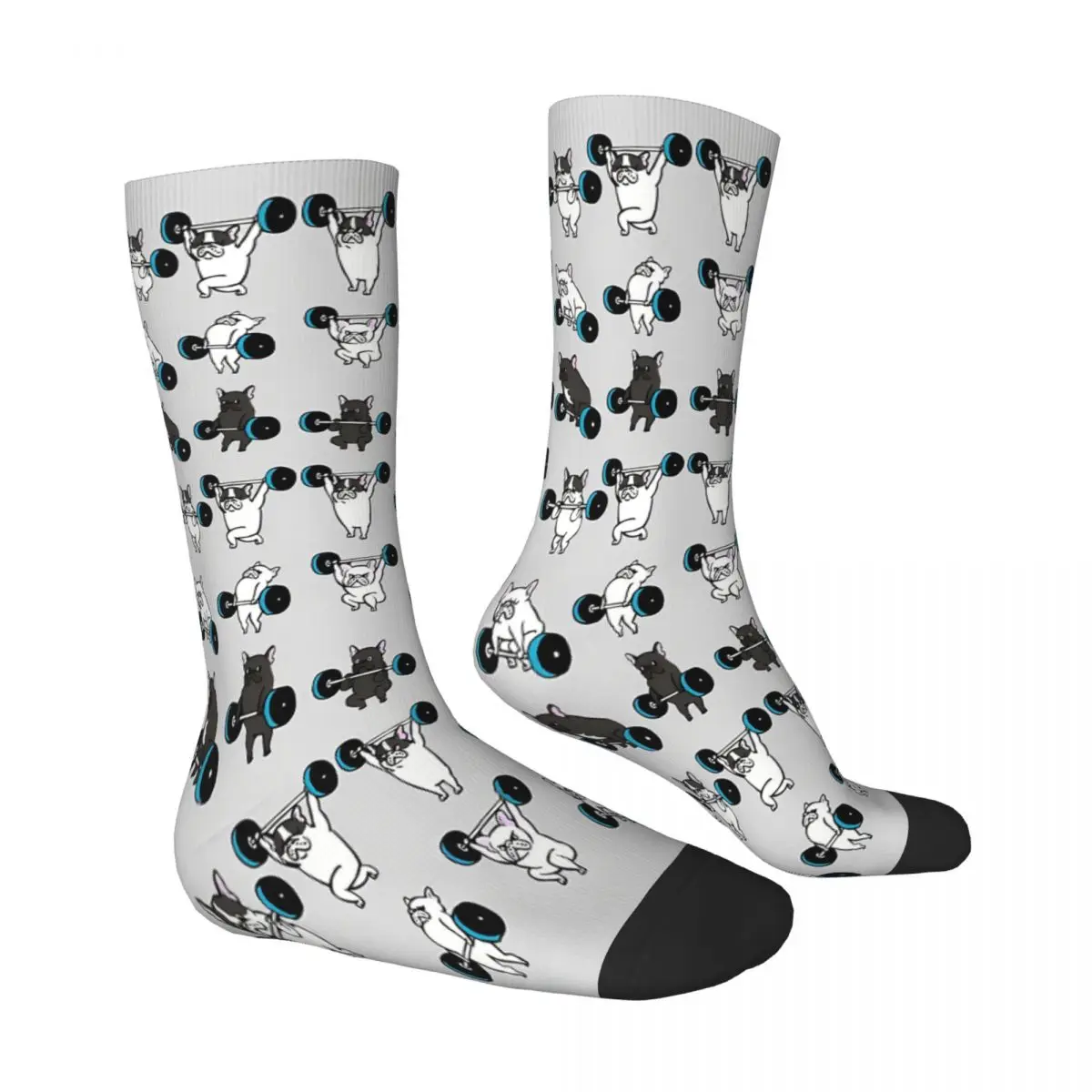 FRENCH BULLDOG Animal LIFTING Weightlifting Socks Male Mens Women Spring Stockings Printed