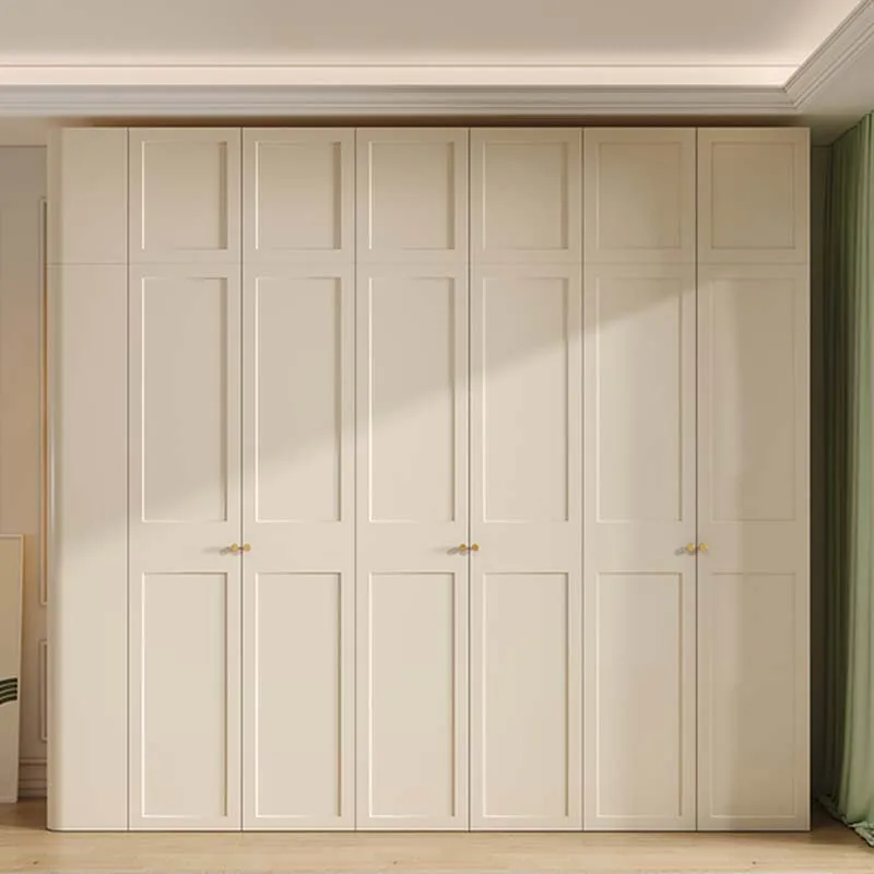 Armario estético para ahorrar espacio, organizador blanco para dormitorio, armario de Hotel, almacenamiento Armable, Ropero Plegables de madera, muebles de dormitorio