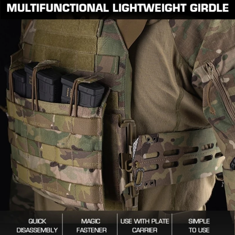 

Multi functional lightweight waist seal quick release assembly for quick on/off adaptation to JPC AVS LV119