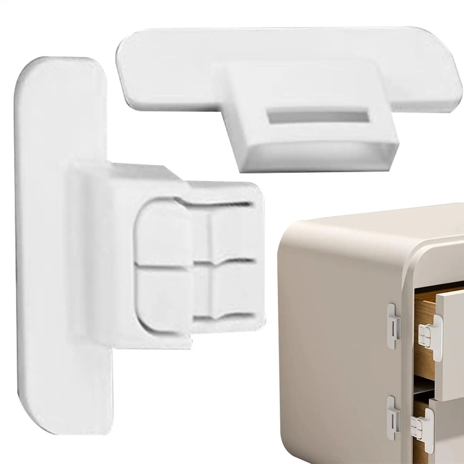 

Cabinet Door Lock Fixed Buckle Baby Safety Refrigerator Lock Self-Adhesive Fridge Closer Kids Security Protection Anti-Open Lock