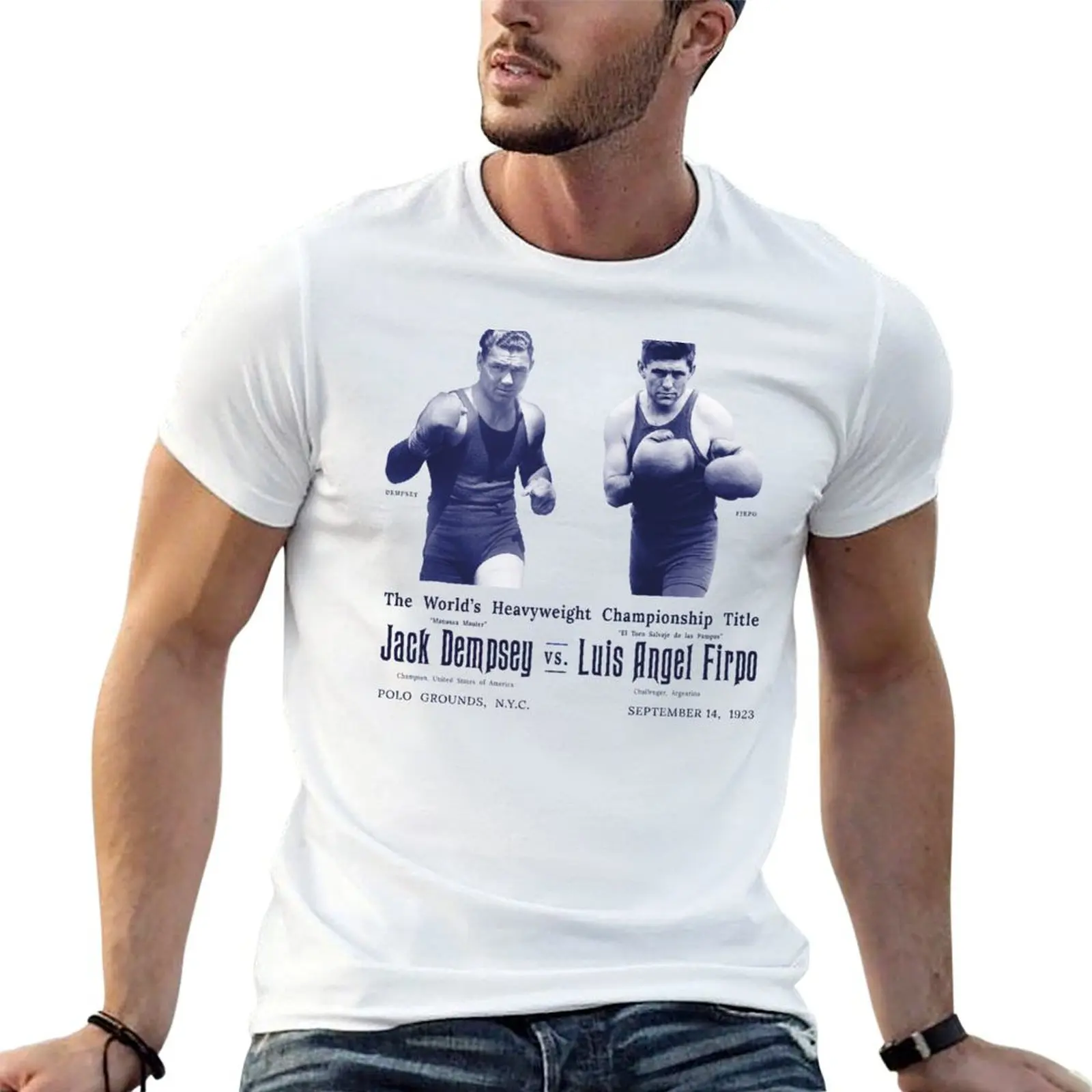 

Dempsey T-Shirt man t cotton funny Luis shirt t casual Jack Firpo vs shirts