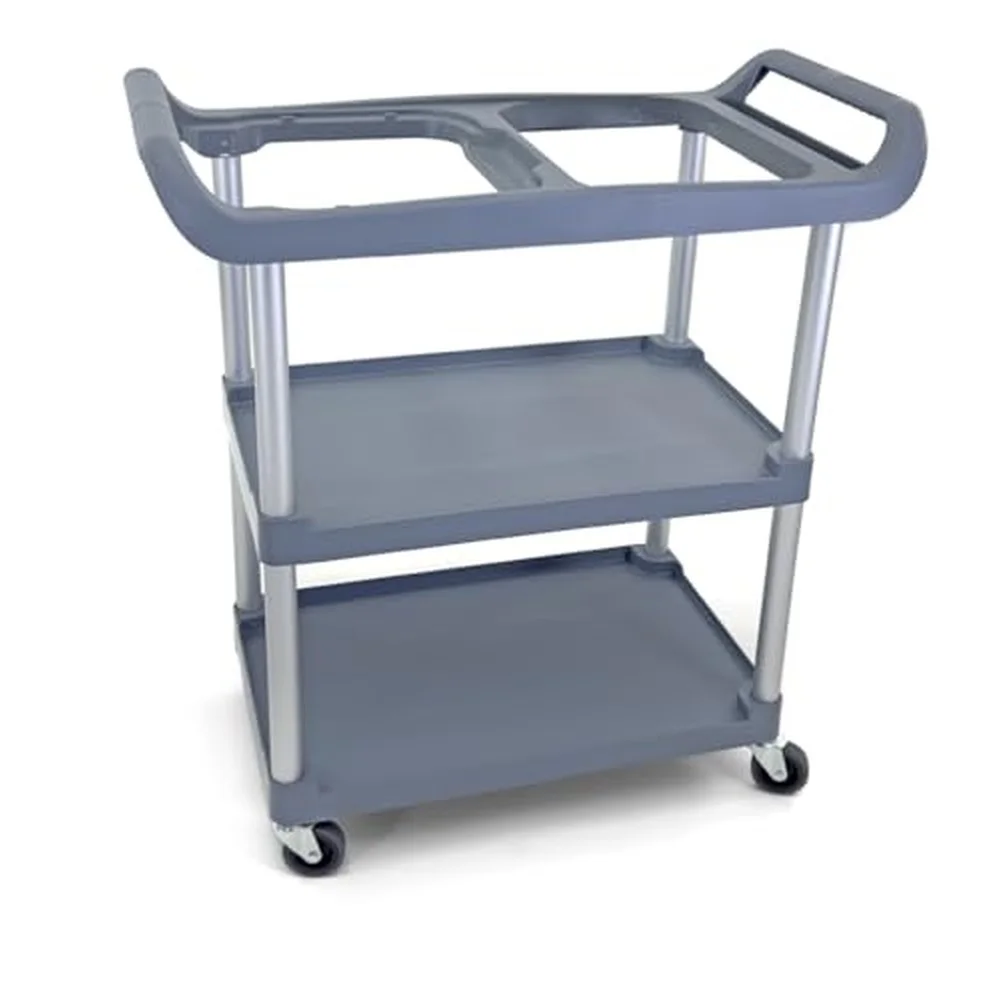 Commercial Restaurant Utility Storage Cart 5 Bus Tubs Boxes Multi Function Mobile Shelving Units Organizer for Hotel