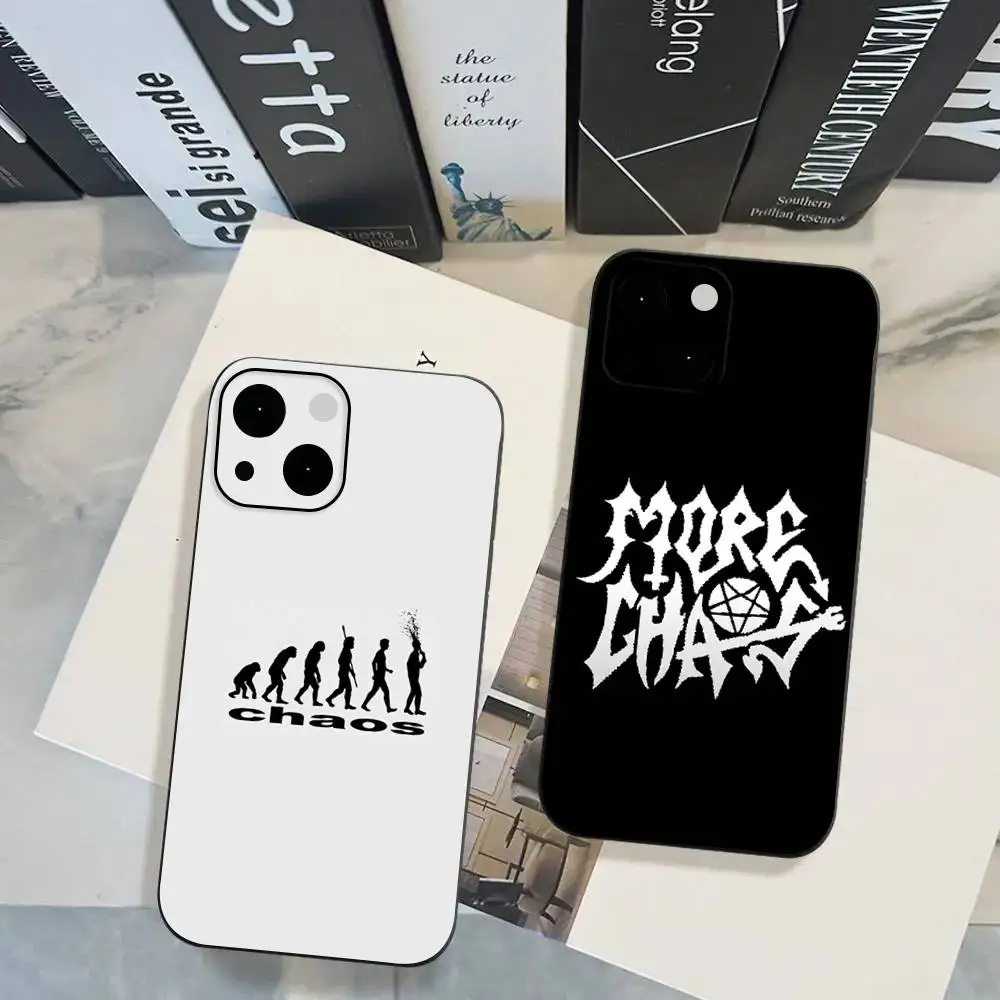 1pc Ken Carson Mehr Chaos Telefon Fall Schwarz Silikon Soft Shell Für IPhone 17 16 15 14 13 12 11 Air Pro Max Plus