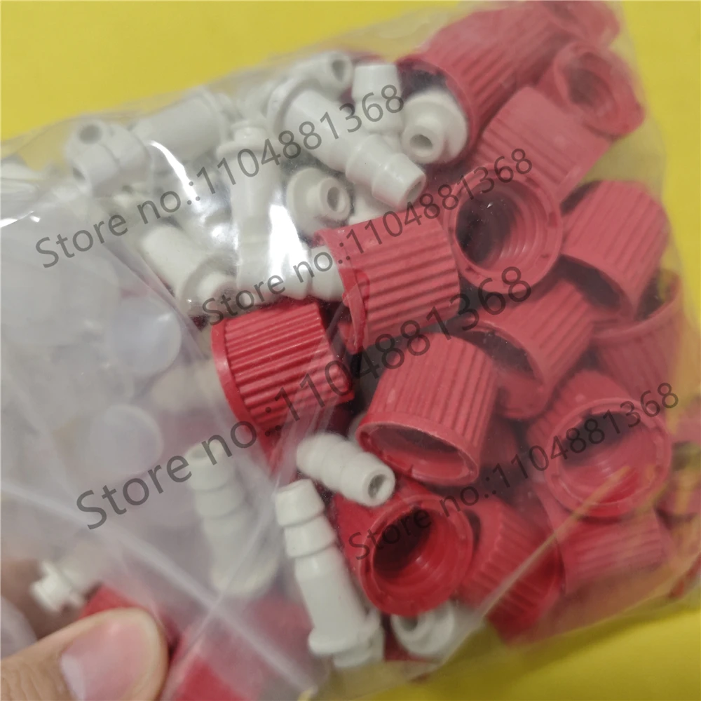 4pcs Laboratory GL14 Detachable Hose Connector Straight Elbow GL142026 Years