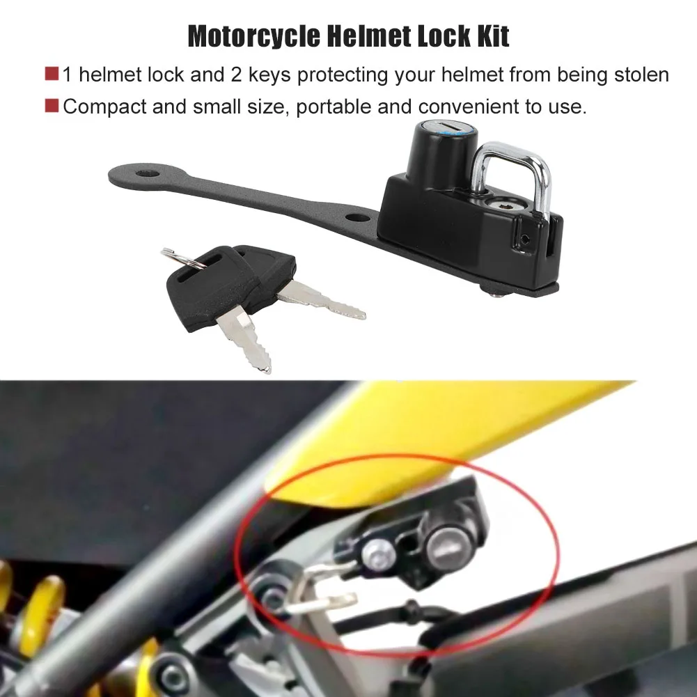 Helmet Lock for  Motorcycle Mount Hook Motorcycle Alloy Helmet Lock Kit for  MT-07 FZ-07 2014-2017/FJ-07 2014-2016