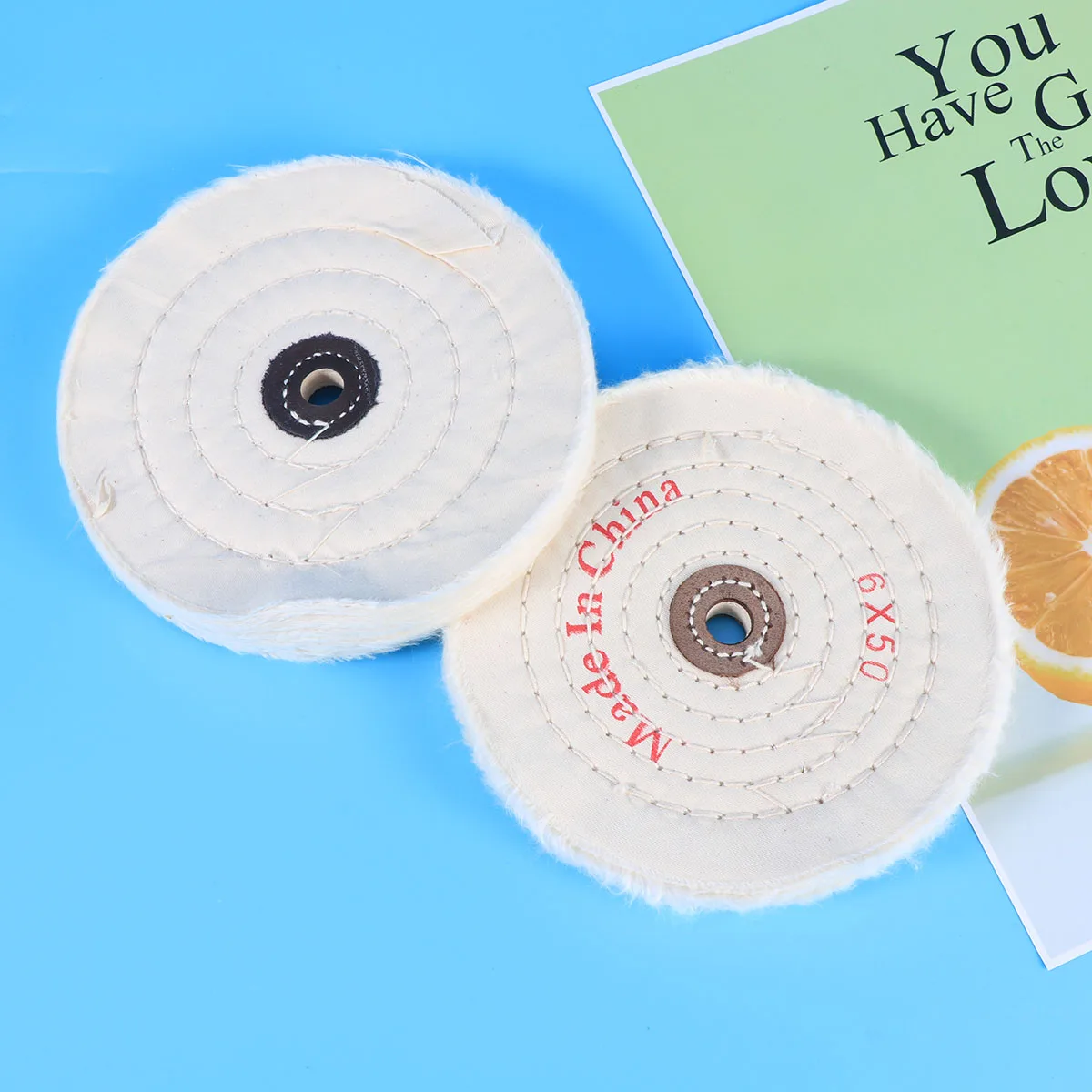 

4 pcs 12Mm 6 Inch 150Mm Abrasive Cloth Buffing Polishing Wheel Set High Efficiency Metal Jewelry Surface Smoothing Rotary Tool