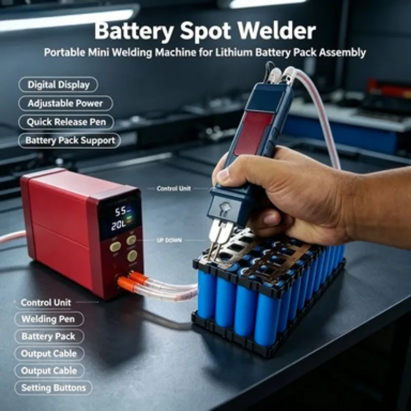 801D Energy Storage Battery Spot Welder For 18650 And LFP Large Cell Lithium Battery Welding Equipment