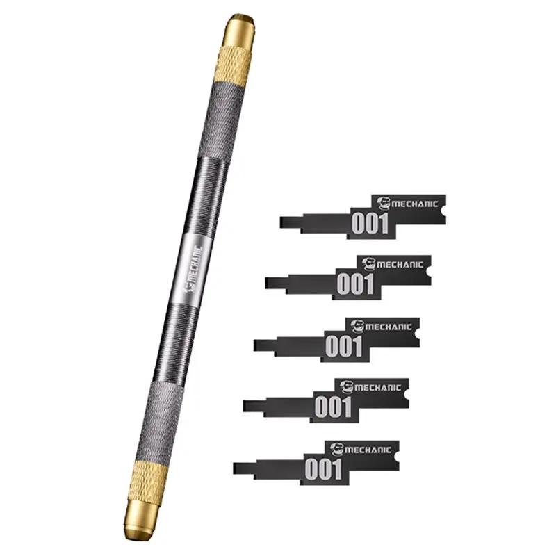 MECHANIC 001 Premium 5-In-1 Screen Glue Removal Tool - Stainless Steel Multi-Purpose Smartphone Repair Blade‌-N37R