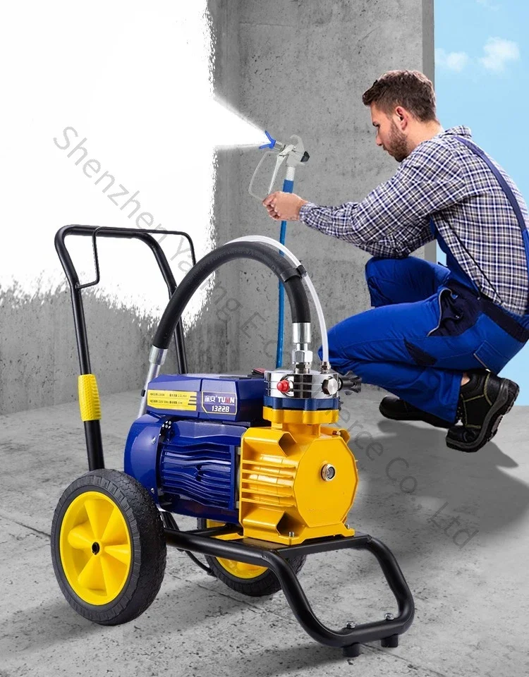 Spruzzatore di vernice airless in lattice Vernice speciale a stantuffo Macchina a spruzzo elettrica automatica per vernice airless ad alta pressione