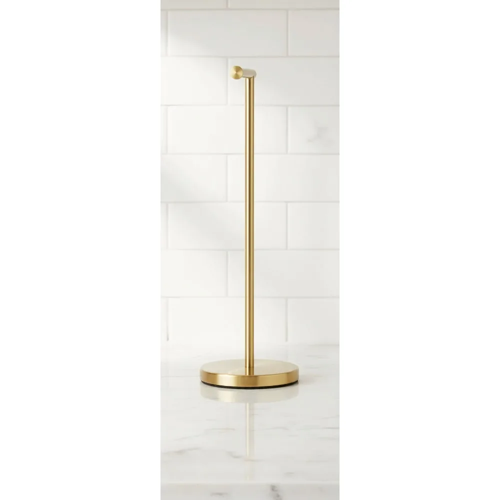

26" Tall Free Standing Toilet Paper Holder with Weighted Base, Rustproof Stainless Steel for Easy Reach Bathroom