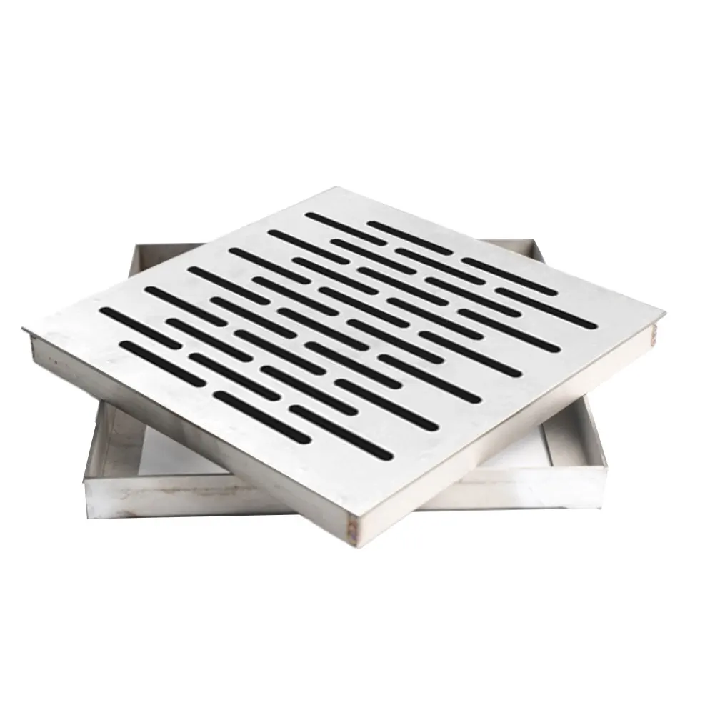 Drain Cover Multi-hole Grate Silver 304 Stainless Drain 304 Stainless Steel Multi-hole Design Heavy Load Bearing