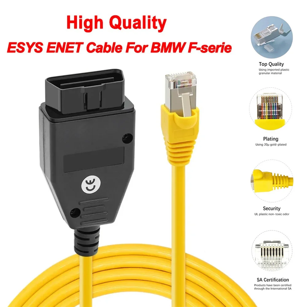 Esys enet cabo para bmw série f atualizar dados ocultos icom codificação ecu programador obd obd2 scanner ferramenta de diagnóstico do carro
