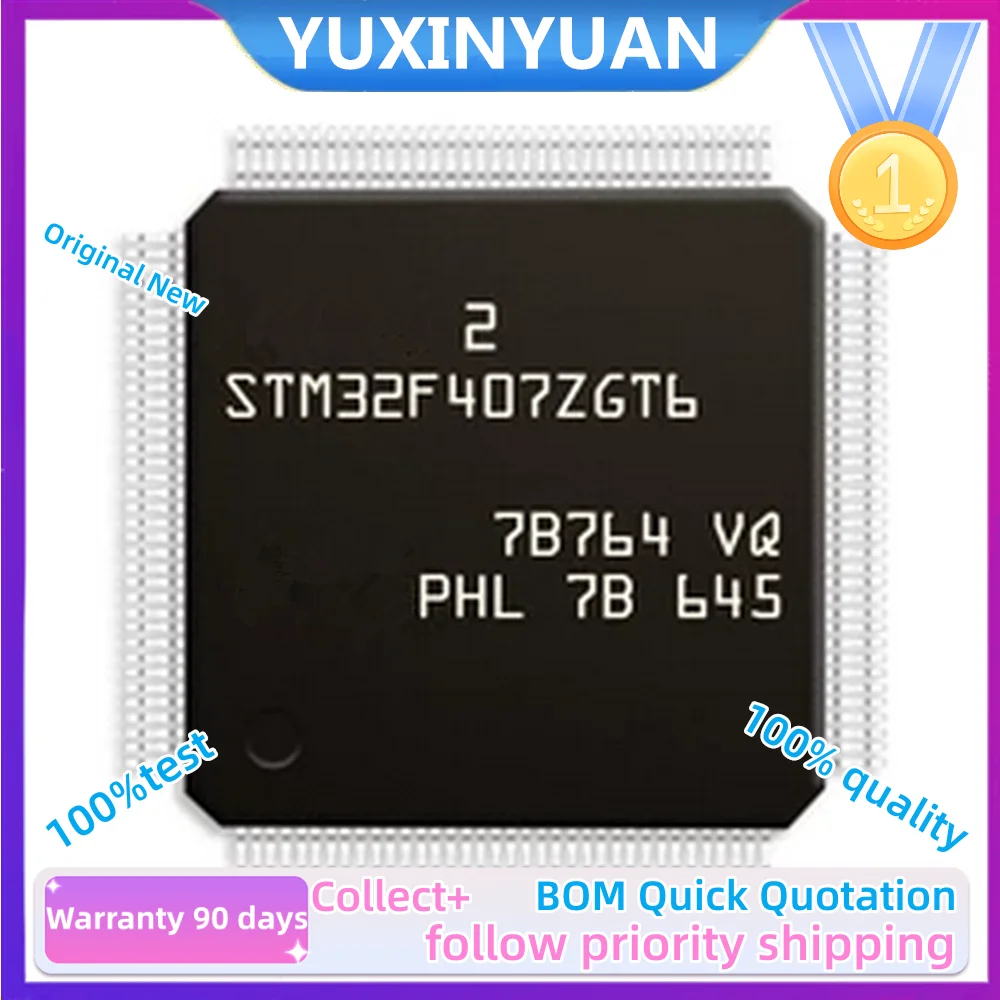 1PCS STM32F407VET6 32F407VGT6 32F407ZET7 32F407VGT7 32F407ZET6 32F407ZGT6 32F407ZGT7 QFP the quality is fine