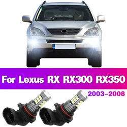 Lampy przednie światło przeciwmgłowe samochodu LED 9006 HB4 żarówki do Lexus RX RX300 RX350 2003 2004 2005 2006 2007 2008 akcesorium samochodowe