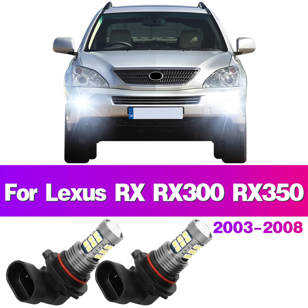 LED Car Front Fog Light Lamps 9006 HB4 Bulbs For Lexus RX RX300 RX350 2003 2004 2005 2006 2007 2008 Auto Accessory 