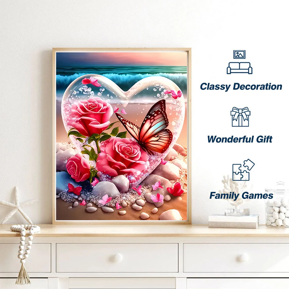 사랑-직소 애호가를위한 아름다운 나무 퍼즐, 독특하게 스트레스 해소 장난감, 크리스마스 생일 선물 홈 장식 가족 게임