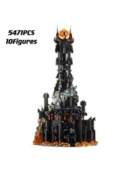 5471Pcs 2024 New 10333 Black Tower Dark Model Building Blocks Kit Bricks Creative MOC Toy for Boys Adult Birthday Gifts