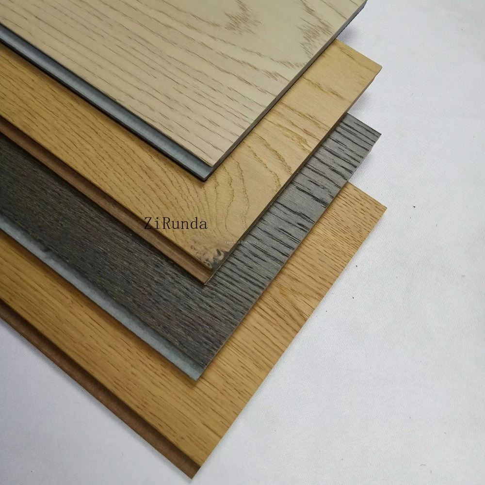 天然木突板SPCフロアのカスタマイズ版、リビングルームフロア