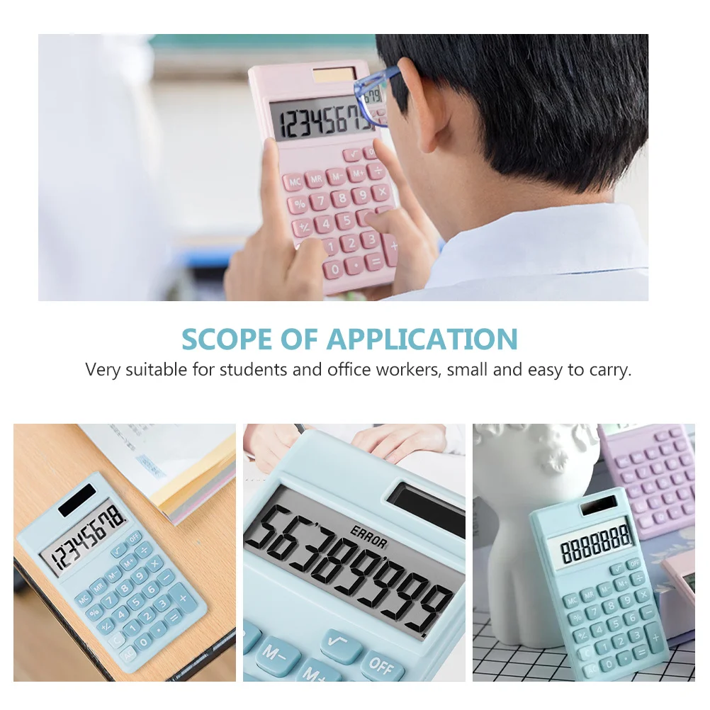 

Compact Student Calculator Solar Powered Reliable Performance for School and Office Daily Math Operations Electronic