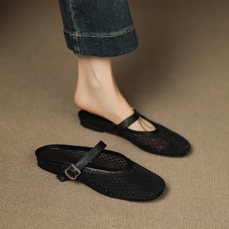 sandales-plates-en-cuir-veritable-faites-a-la-main-pour-femmes-style-decontracte-a-enfiler-avec-jupe-respirantes-a-bout-couvert-pour-l'ete