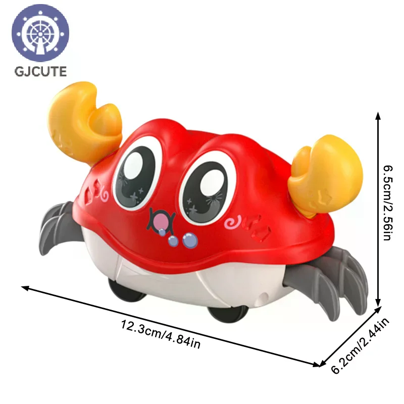 Kinderplezier Dubbele lus Hardlopen Cartoon Krab Ouder-kind interactie Traagheid Kruipspeelgoed Cadeaus voor jongens en meisjes