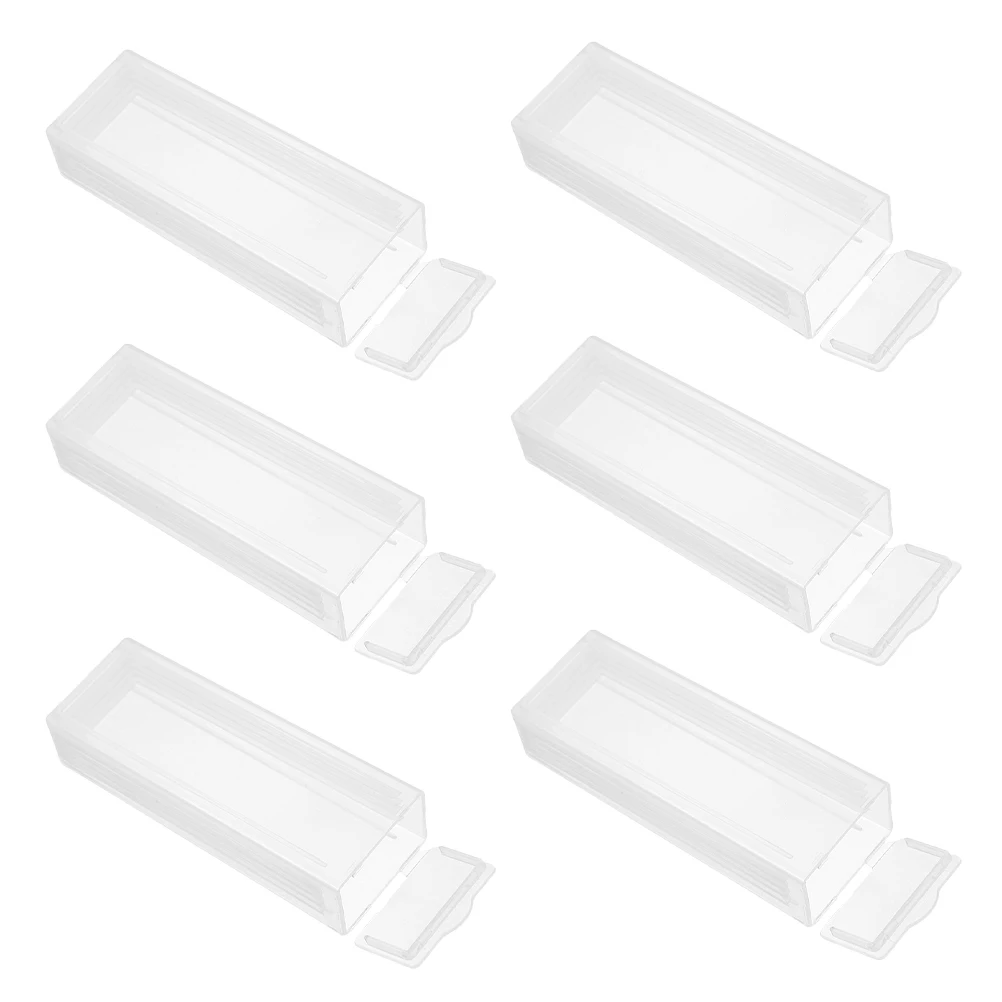 

6pcs Microscope Slides Storage Waterproof Specimen Holder Portable Lab Equipment For Hospital 5 Slides Each