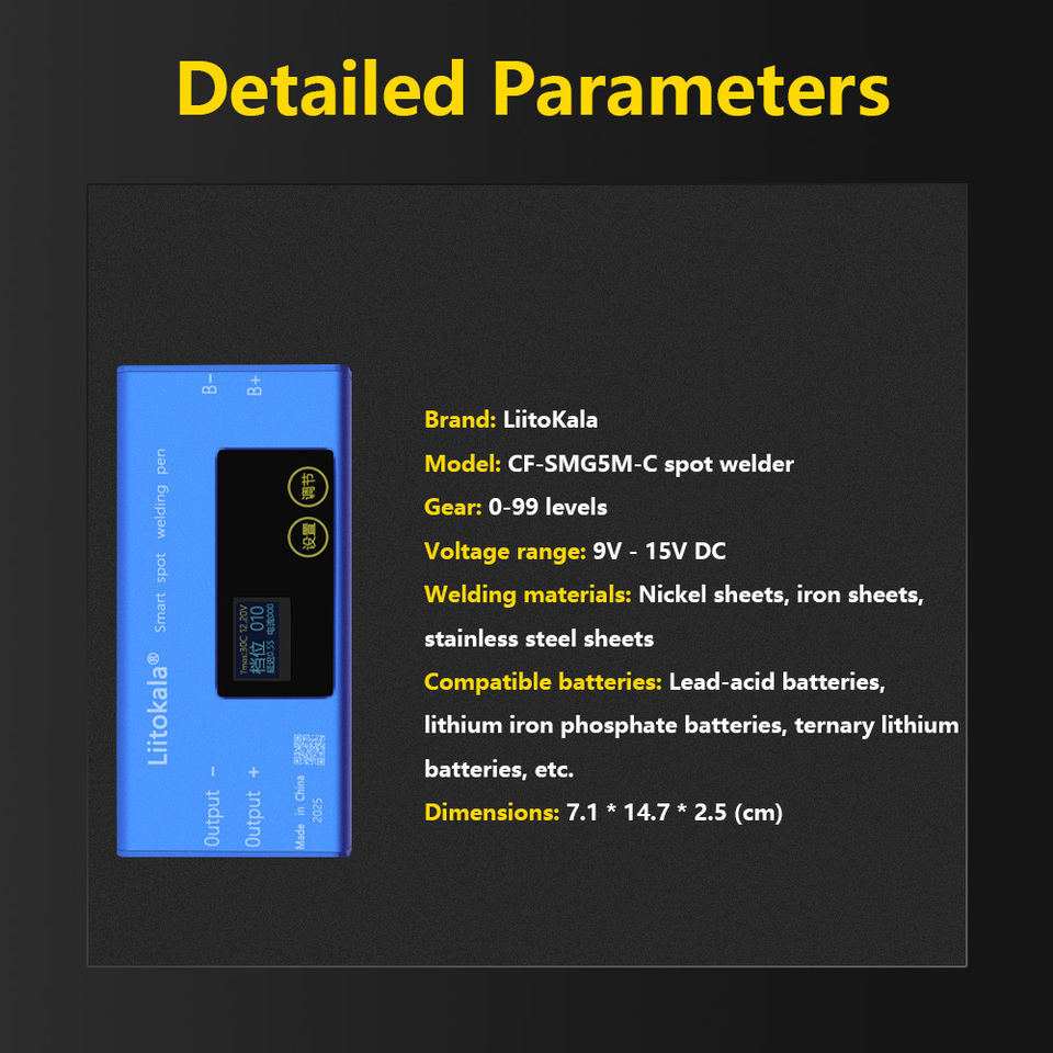  LiitoKala CF-SMG5M-C Intelligent Protection Spot Welding Machine Industrial Grade for DIY And Professional 