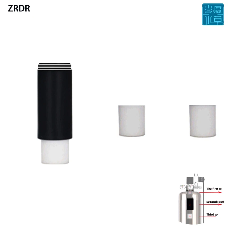 ZRDR aquarium CO2 gas cylinder generator filter element filter tube fish tank CO2 carbon fiber filter element accessories