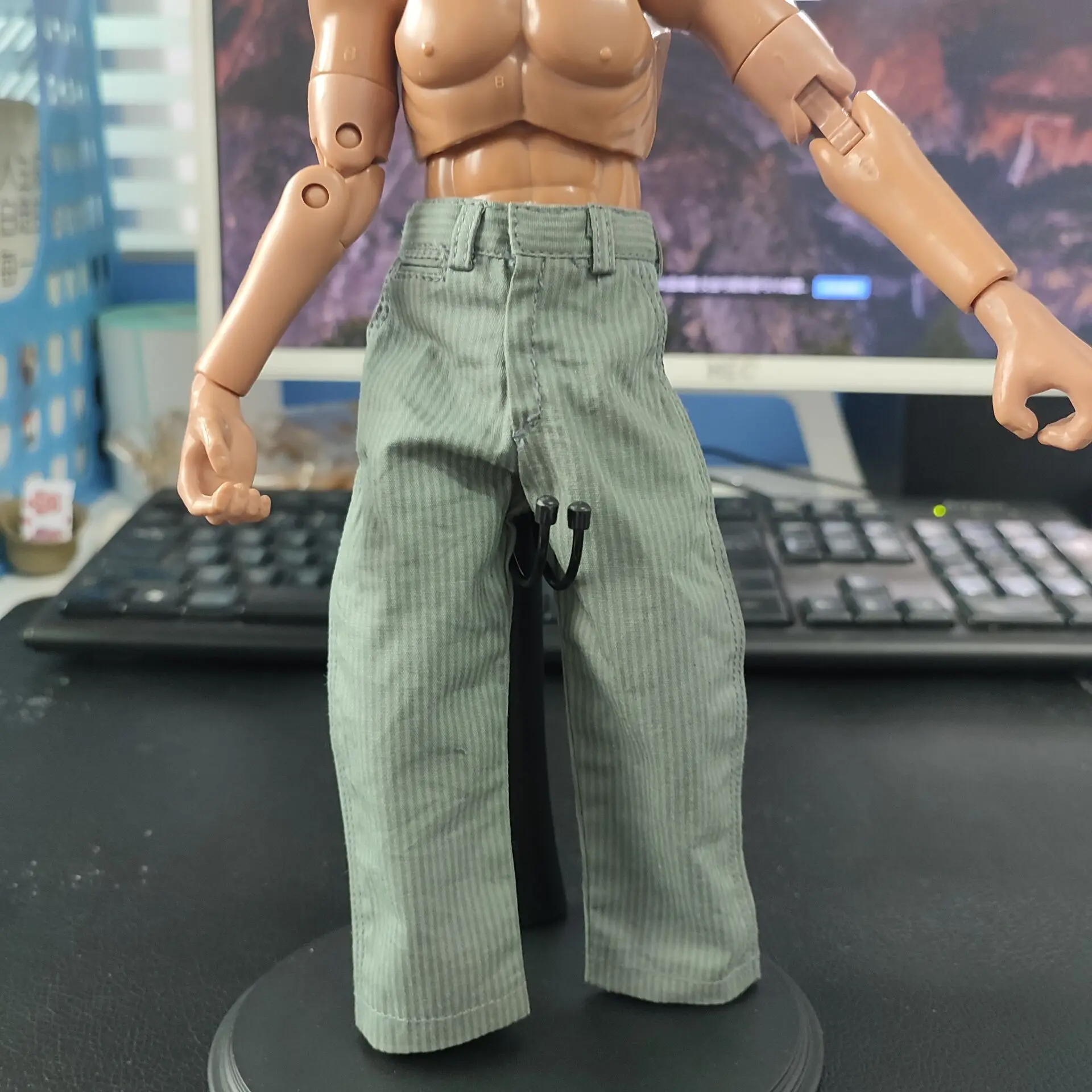 Figurka Akcji Skala 1/6 Żołnierz Armii II Wojny Światowej Wojskowy USMC Spodnie Bojowe Do Ciała 12 Cali Figurka Żołnierza