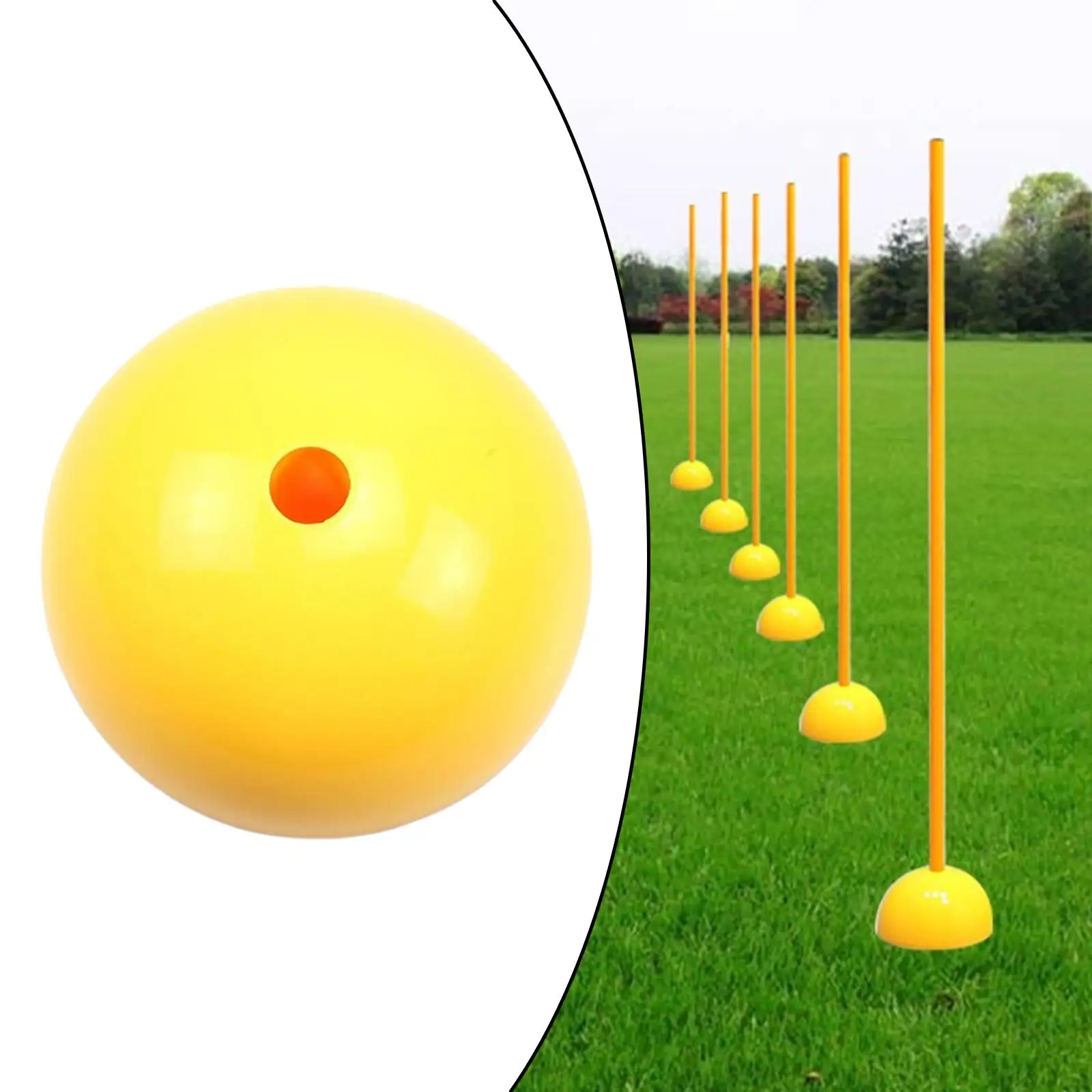 Soccer Training Marker Football Sign poles Water Injection Base Football Door poles Flag Training Equipment Sign Obstacle Marker