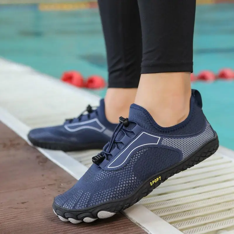 Women's Five-Finger Barefoot Hiking Shoes Quick-Dry Swimming Sandals Indoor Fitness Cycling Shoes Water-Resistant Mesh Inner
