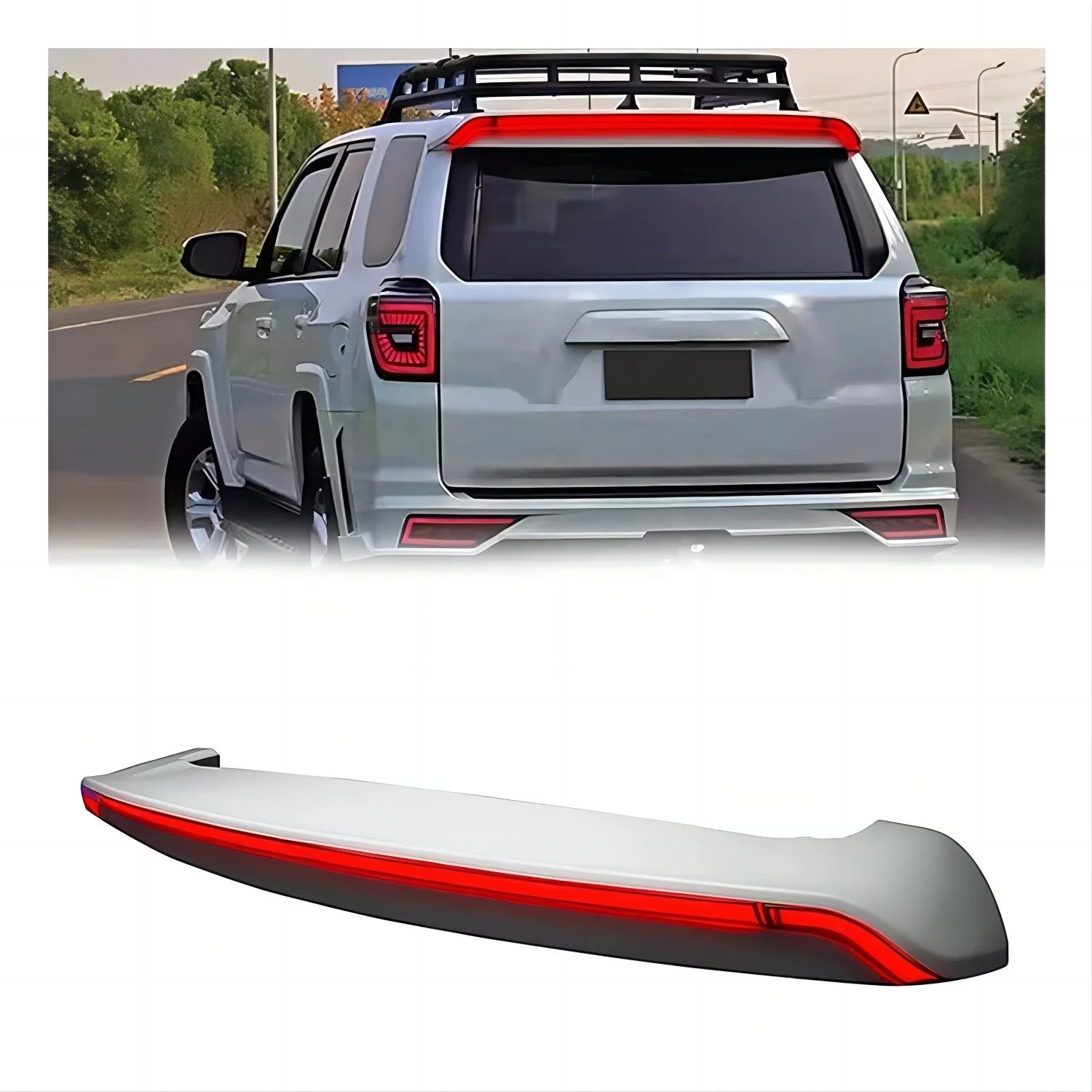 

auto parts accessories Rear roof spoiler Offroad for 4runner 2010-2021