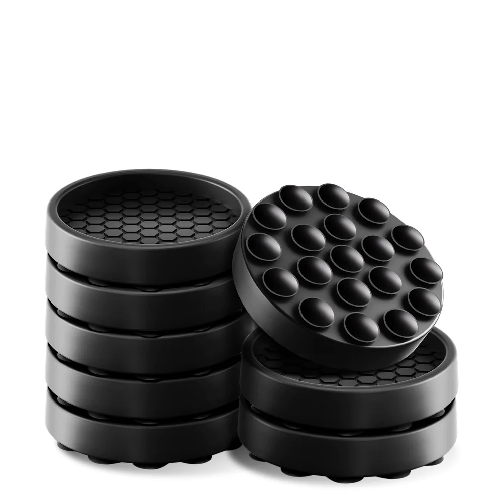 Rubber Anti-Slip Pads for Furniture Legs Floor Protectors Compatible with Chairs Sofas Tables Cabinets Washing Machines 2.3 inch