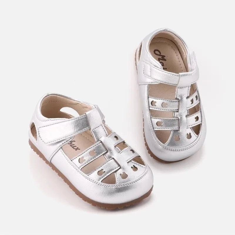 Baby-Sandalen mit Lochmuster, vielseitige Prinzessinnen-Schuhe für Kinder, runde Zehenpartie, weiche Sohle, Sommer 2026 Neu, Kleinkind-Strandschuhe, lässig, rutschfest – Detail 6