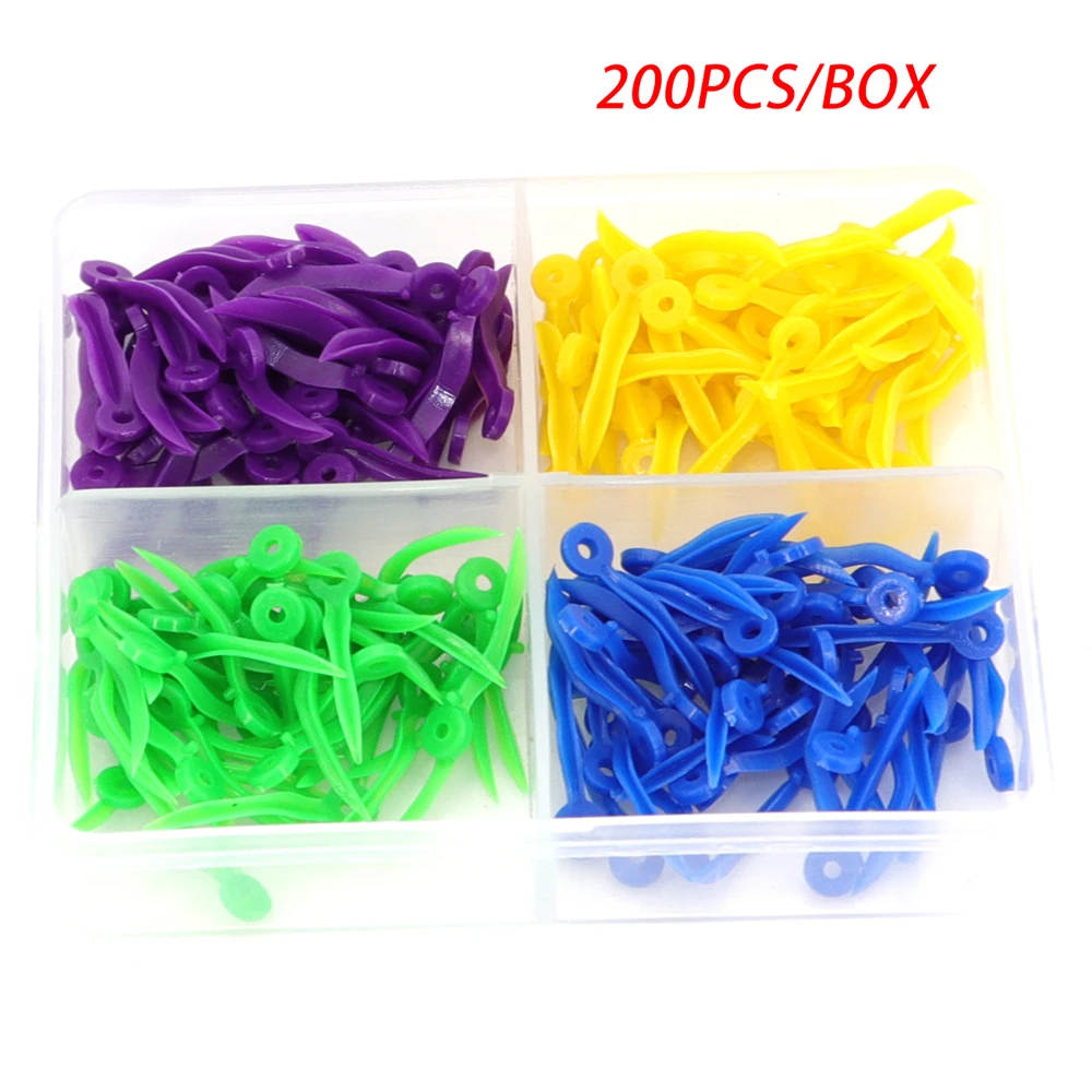 200Pcs/Box Dental Wedges Disposable Tooth Gap Wedges With End Circular Hole  4 Sizes  Dentistry Lab Tools
