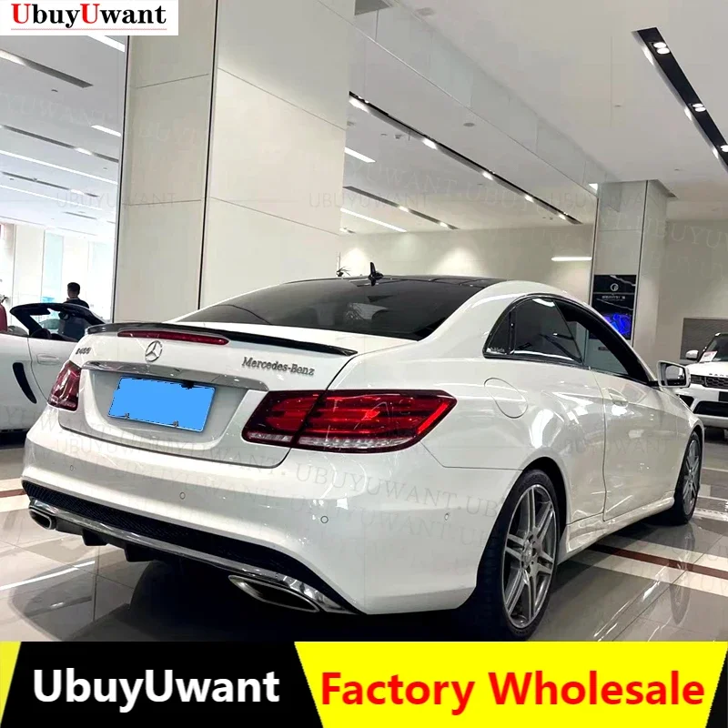 

For W207 C207 Real Carbon Fiber / Unpainted Trunk Spoiler For Mercedes Benz E - Class Coupe 2008 - 2016 E200 E250 E300 E320 E350