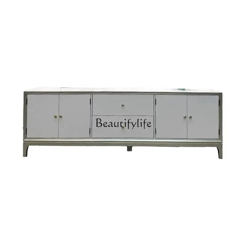 

yj9 Modern simple solid wood TV cabinet American light luxury living room household size apartment