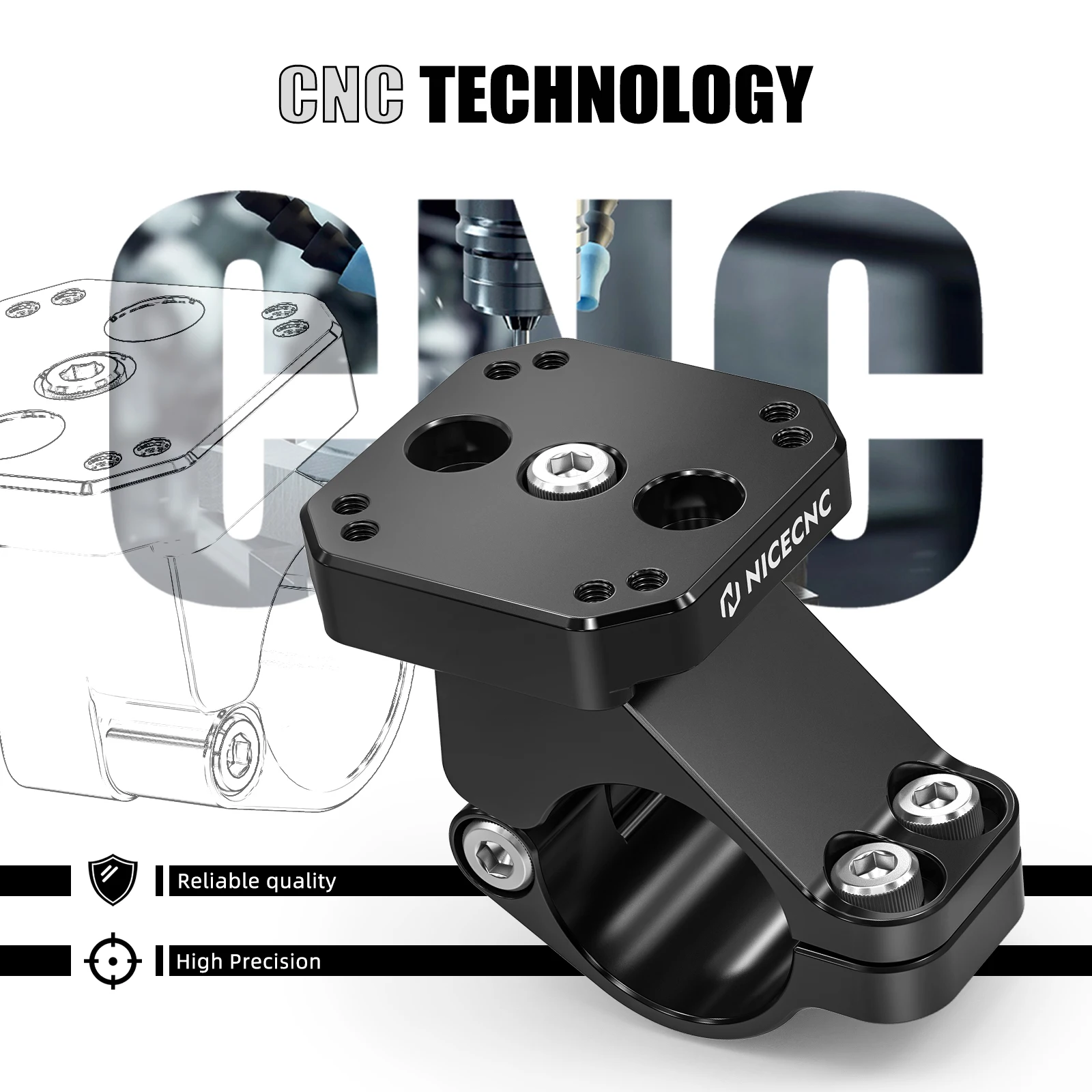 2024-2025 Für BMW R1300GS R 1300 GS Adventure ADV 32mm Lenker Klemme GPS AMPS Halterung Für BMW R1200GS /R1250GS /Abenteuer – Detail 6