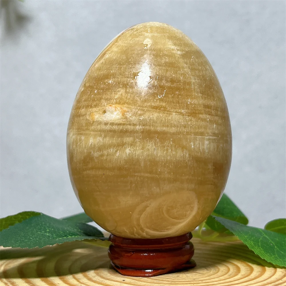 

Crystal Natural Egg Specimen Stone Quartz Home Gemstone Specimen Room Decoration Gift Feng Shui Healing Mineralsnergy+Stand