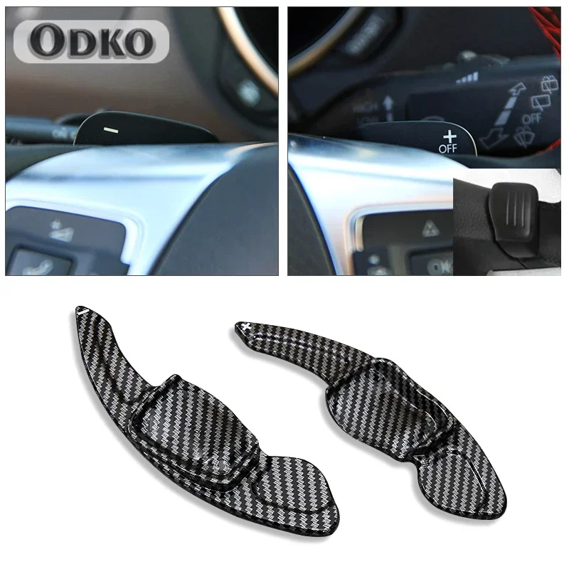 Car Steering Wheel Paddle Extension Shift Cover For VW Golf 5 6 MK6 GTI R Jetta MK5 Passat B6 B7 CC Polo Sharan Tiguan Seat Leon