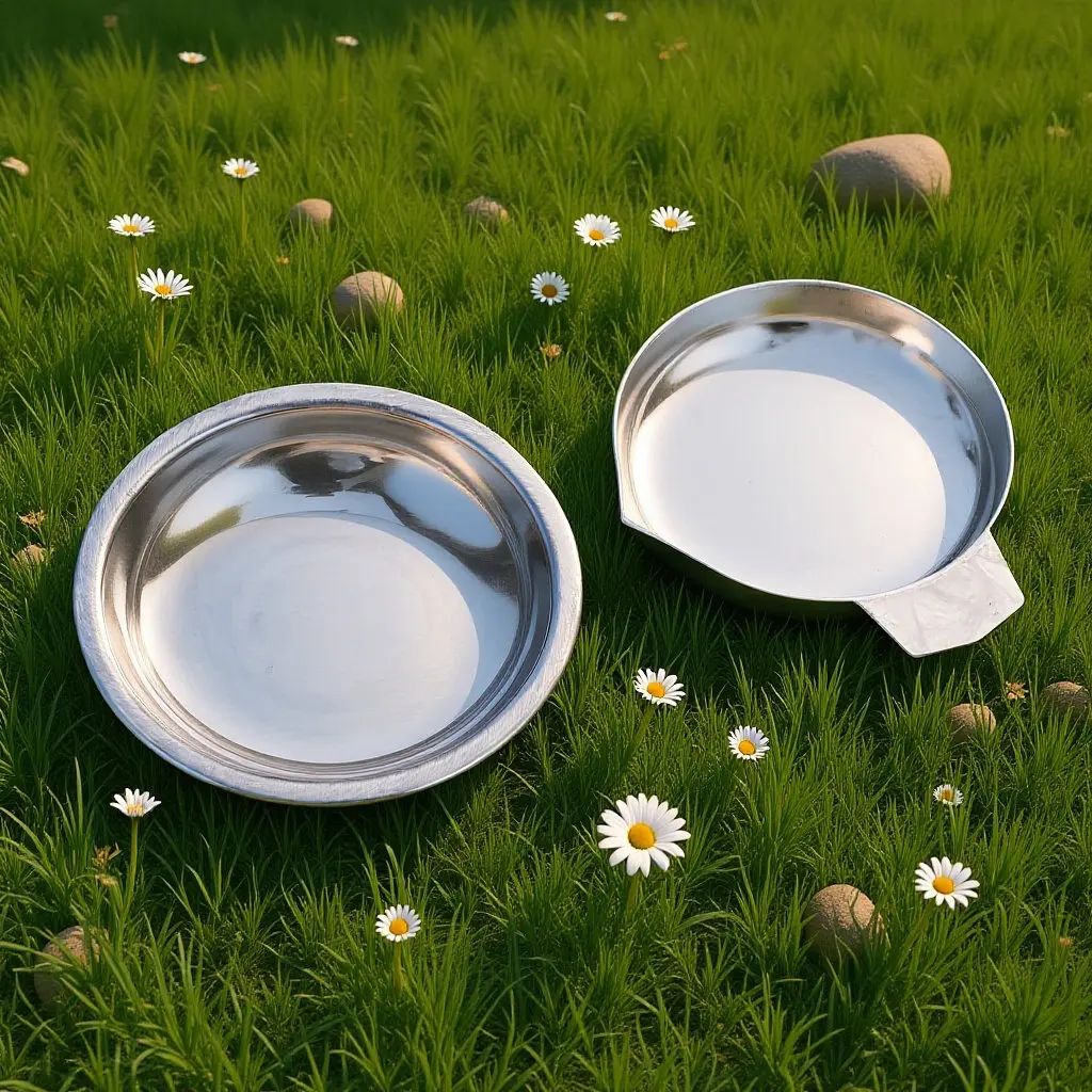 

2Pcs Stainless Steel Weighing Pans Precision Stable Small Diamonds Scale Pans Mini Rhinestones Measuring Powder Dish Jewelry