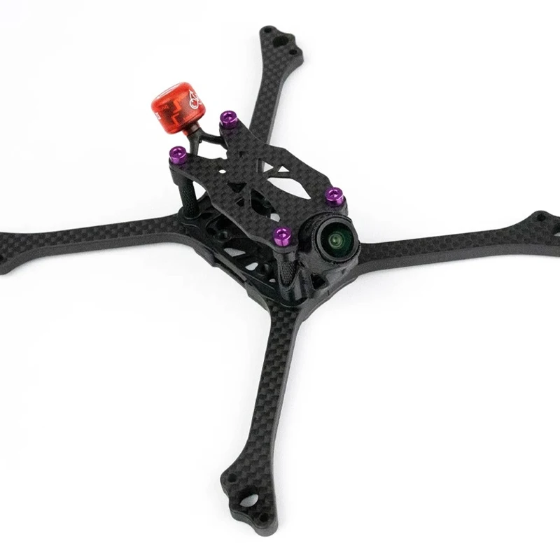BCROW V6 2025 إصدار 5 بوصة طائرة بدون طيار FPV إطار صحيح X العمارة و 2020 جبل برو سباق إطار من ألياف الكربون نسخة خفيفة للغاية #5